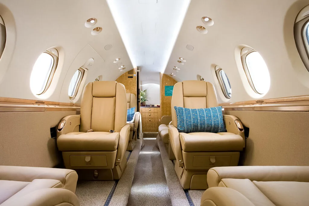 Jet cabin interior