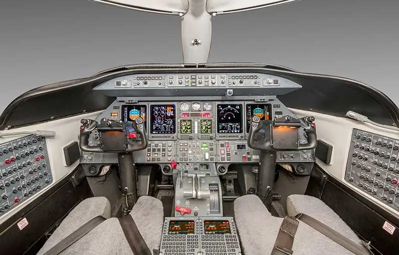 Light jet cabin interior